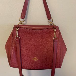 Coach red cross body handbag